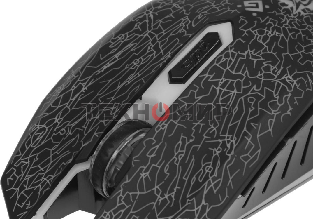 Мышь проводная Defender Shock GM-110L черный, 3200 dpi, USB, кнопки - 6