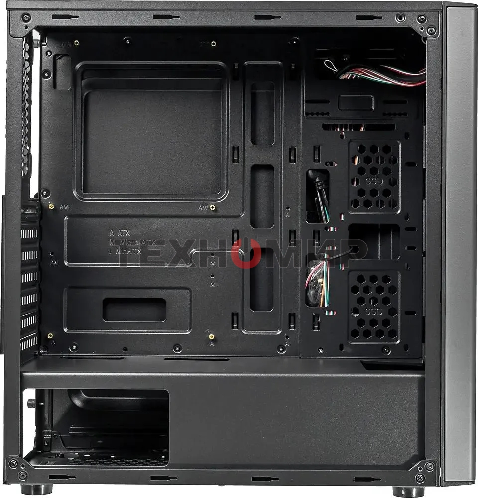 Компьютерный корпус Accord JP-VI черный без БП ATX 2xUSB 2.0 1xUSB 3.0 audio bott PSU