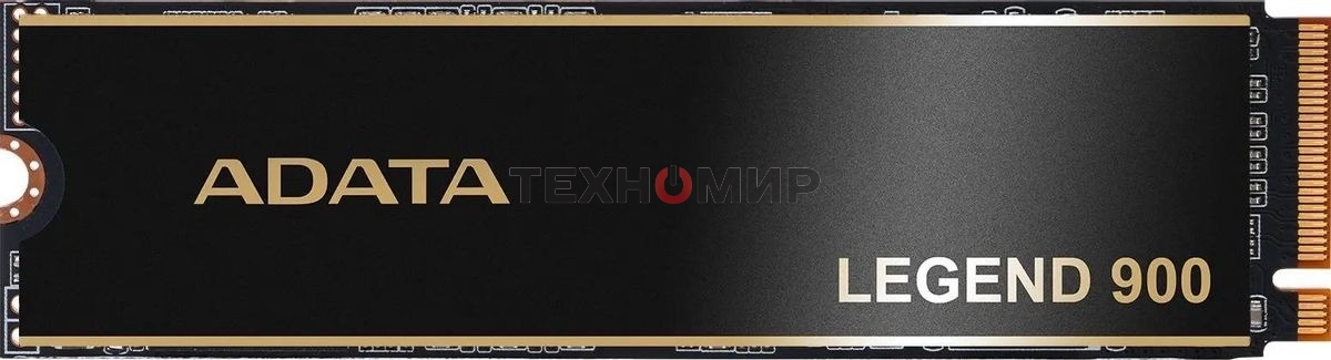Накопитель SSD ADATA LEGEND 900, 2000Gb, PCIe 4.0 x4, 2280, NVMe, R/W 7000/5400, с радиатором