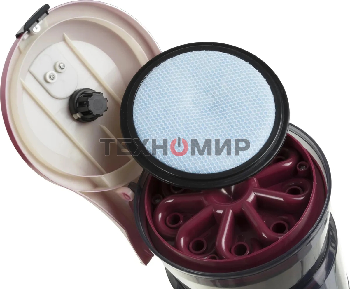 Пылесос BBK BV 1502 черный/темная вишня, 300/1600 Вт, уборка сухая, пылесборник контейнер 2 л