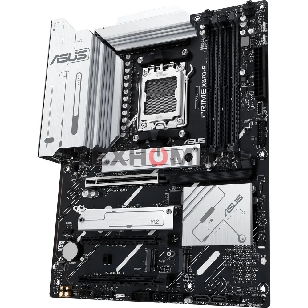 Материнская плата ASUS PRIME X870-P, AM5, AMD X870, 4xDDR5, 2xSATA, 4xM.2, 1xPCI-E 5.0 x16, 1xPCI-E 4.0 x16, 1xPCI-E x1, 1xHDMI, 2xUSB Type-C, 1x2.5Gb LAN, 4xUSB-A 3.2 Gen 1, 1xUSB 3.2 Gen 2, 3x3.5 мм, 7.1, ATX