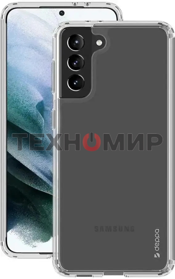 Чехол (клип-кейс) Deppa для Samsung Galaxy S21+ Gel Pro прозрачный (870032)