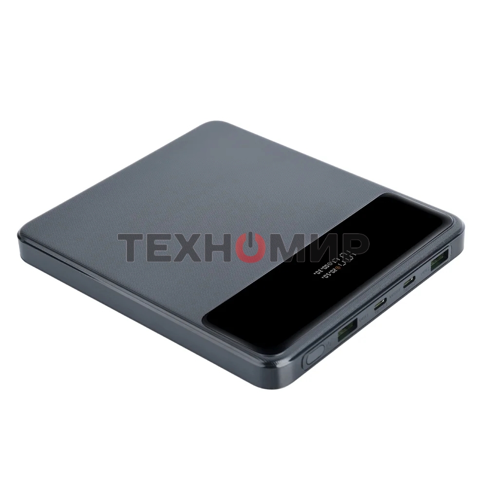 Портативный аккумулятор Perfeo Powerbank LAPTOP 105W 20000 mAh/LED дисплей/PD + QC 3.0/2 Type-C/2USB/Выход: 5A,max105W черный (PF_E1472)