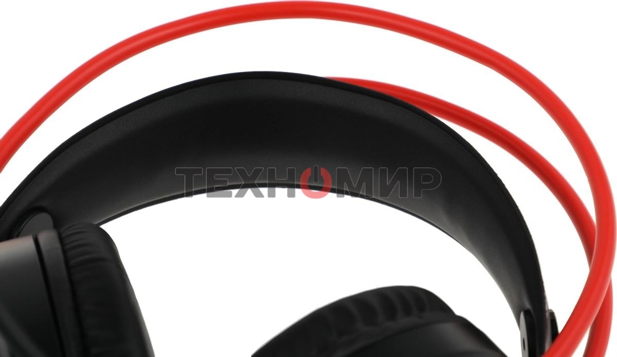 Гарнитура проводная с микрофоном A4Tech Bloody G200S черный/красный 2м мониторные USB оголовье (G200S USB/BLACK +RED)