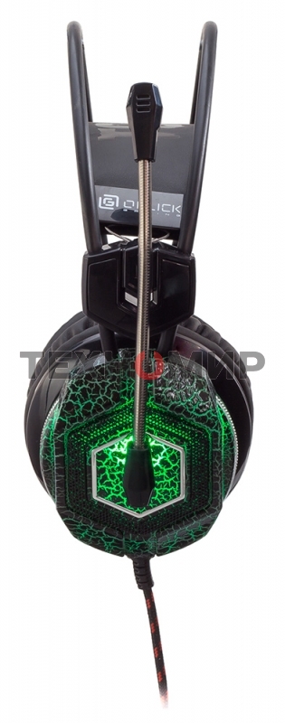 Наушники с микрофоном Oklick HS-L500G черный 2.2м мониторы оголовье
