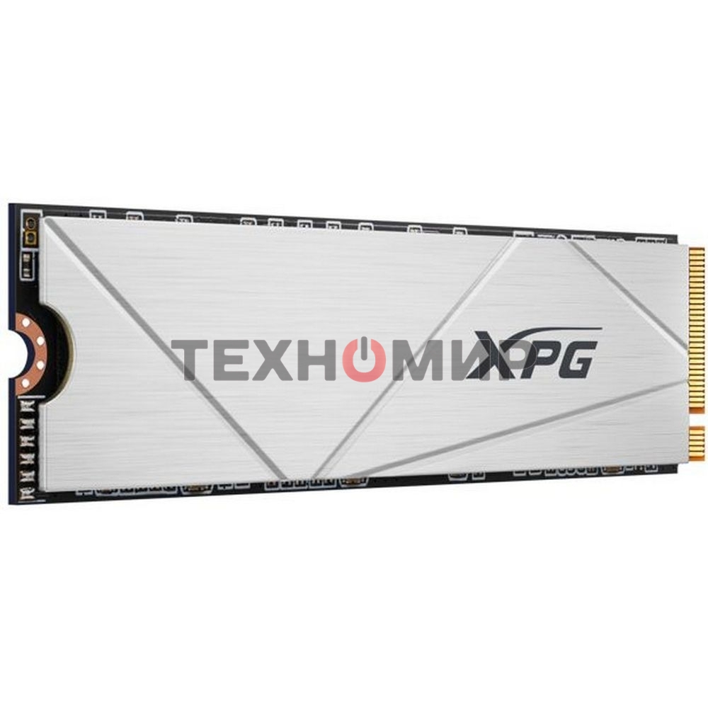 Накопитель SSD ADATA XPG GAMMIX S60, 512Gb, PCIe 4.0 x4, M.2 2280, NVMe, R/W 4700/1700, с радиатором