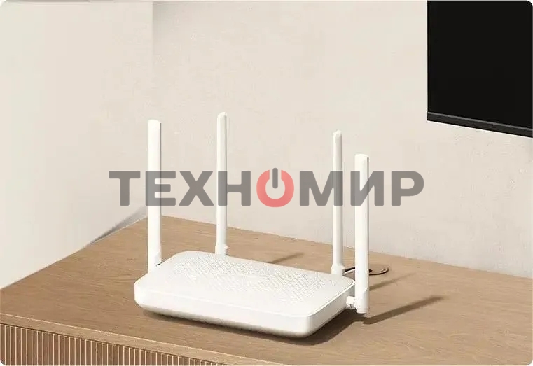 Роутер Wi-Fi Xiaomi Mi Router AX1500 RD12, 2.4/5 ГГц, до 1.5 Гбит/с, LAN 3x1 Гбит/с, WAN 1x1 Гбит/с