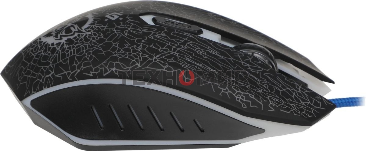 Мышь проводная Defender Shock GM-110L черный, 3200 dpi, USB, кнопки - 6