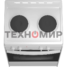 Плита электрическая Darina S EM 521 404 W белый/черный, конфорок 2 шт, духовка 45 л, 50 см x 85 см x 41 см