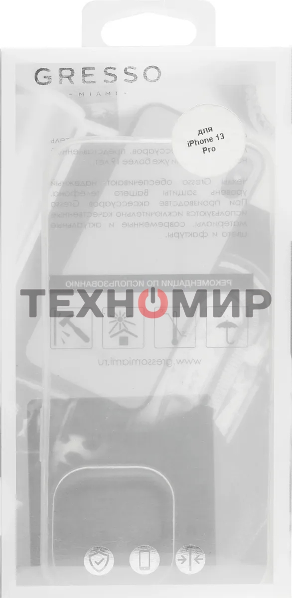 Чехол (клип-кейс) GRESSO Air для Apple iPhone 13 Pro прозрачный gr17air788