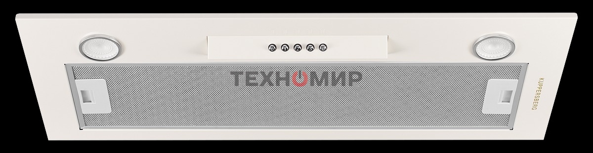 Вытяжка встраиваемая Kuppersberg Inlinea 70 CX кремовый/нержавеющая сталь, 70 см, 1300 куб. м/ч, 41 дБ