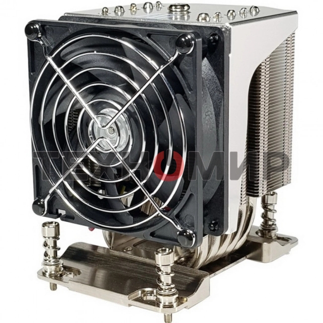 Кулер серверный Ablecom ACL-S40260 серебристый, 92 мм, алюминий/медь, 3800 об/мин, 38 дБ, 4 pin, 350 Вт, 126 мм