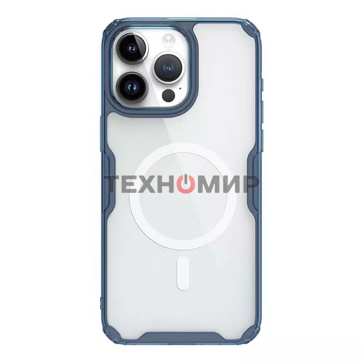 Чехол Nature TPU Pro Magnetic Case, синий, (AP IP15 Pro Max)