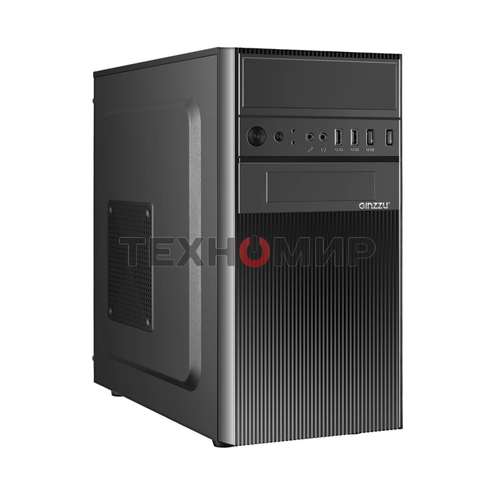 Компьютерный корпус Ginzzu D190 2хUSB 2.0,AU