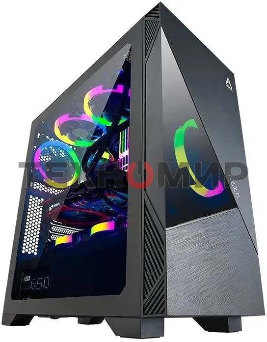 Компьютерный корпус Azza Eclipse черный без БП ATX 9x120мм 5x140мм 2xUSB 2.0 1xUSB 3.0 audio bott PSU