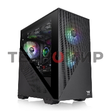 Компьютерный корпус Thermaltake Divider 170 TG ARGb/Black CA-1S4-00S1WN-00/Win/SPCC/Tempered Glass*1/120мм ARGb PWM Fan*2