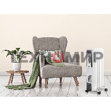 Обогреватель масляный Ballu CUBE BOH/CB-07W (7 секций), белый, 1500 Вт, 15 м2, механический термостат