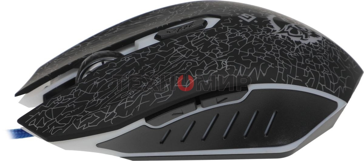 Мышь проводная Defender Shock GM-110L черный, 3200 dpi, USB, кнопки - 6