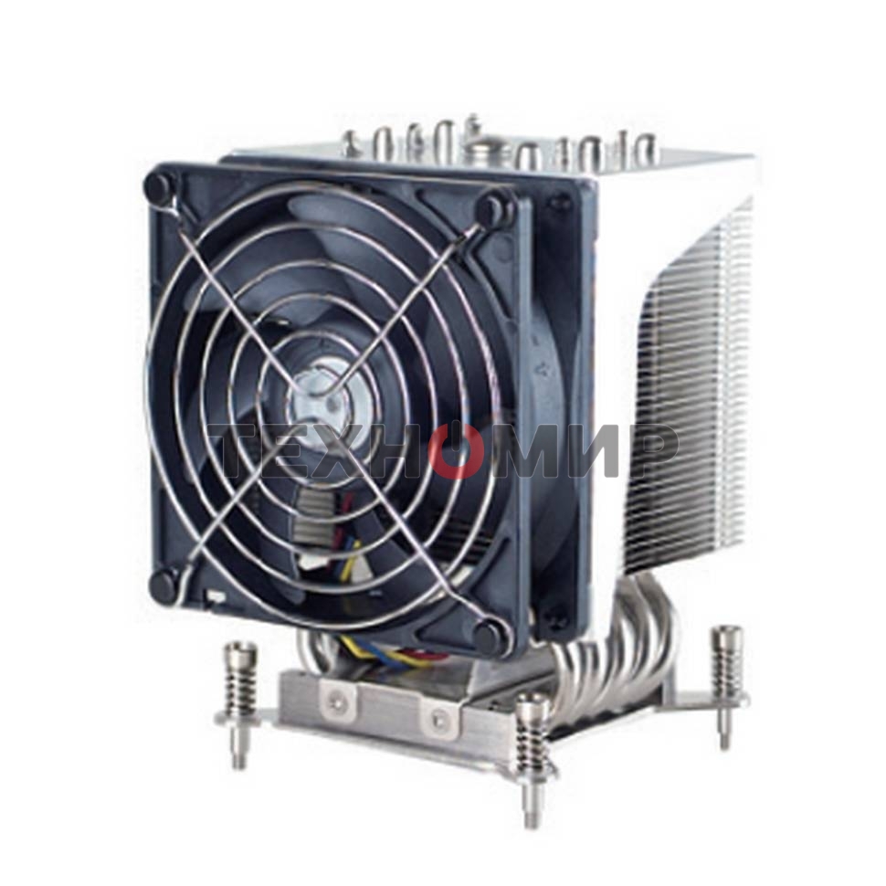 Кулер серверный ABLECOM ACL-S40090 серебристый 92мм алюминий/медь 3800rpm 38db