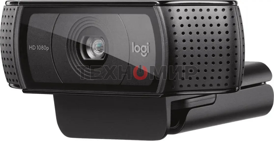 Веб-камера Logitech C920 1920x1080, 30 кадр/с, USB Type-A, микрофон (2 шт, шумоподавление), автоматическая фокусировка, автоосвещение, универсальное крепление