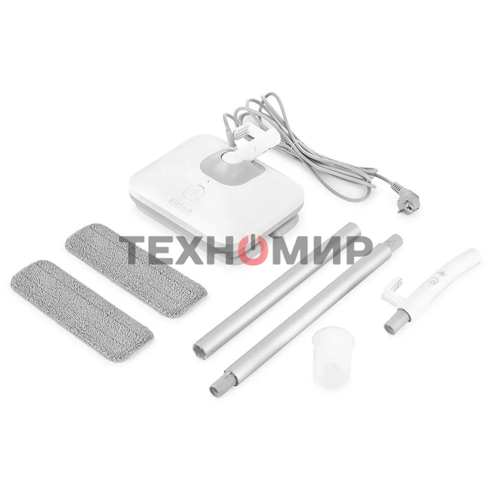 Швабра паровая Kitfort КТ-1020 1250Вт белый