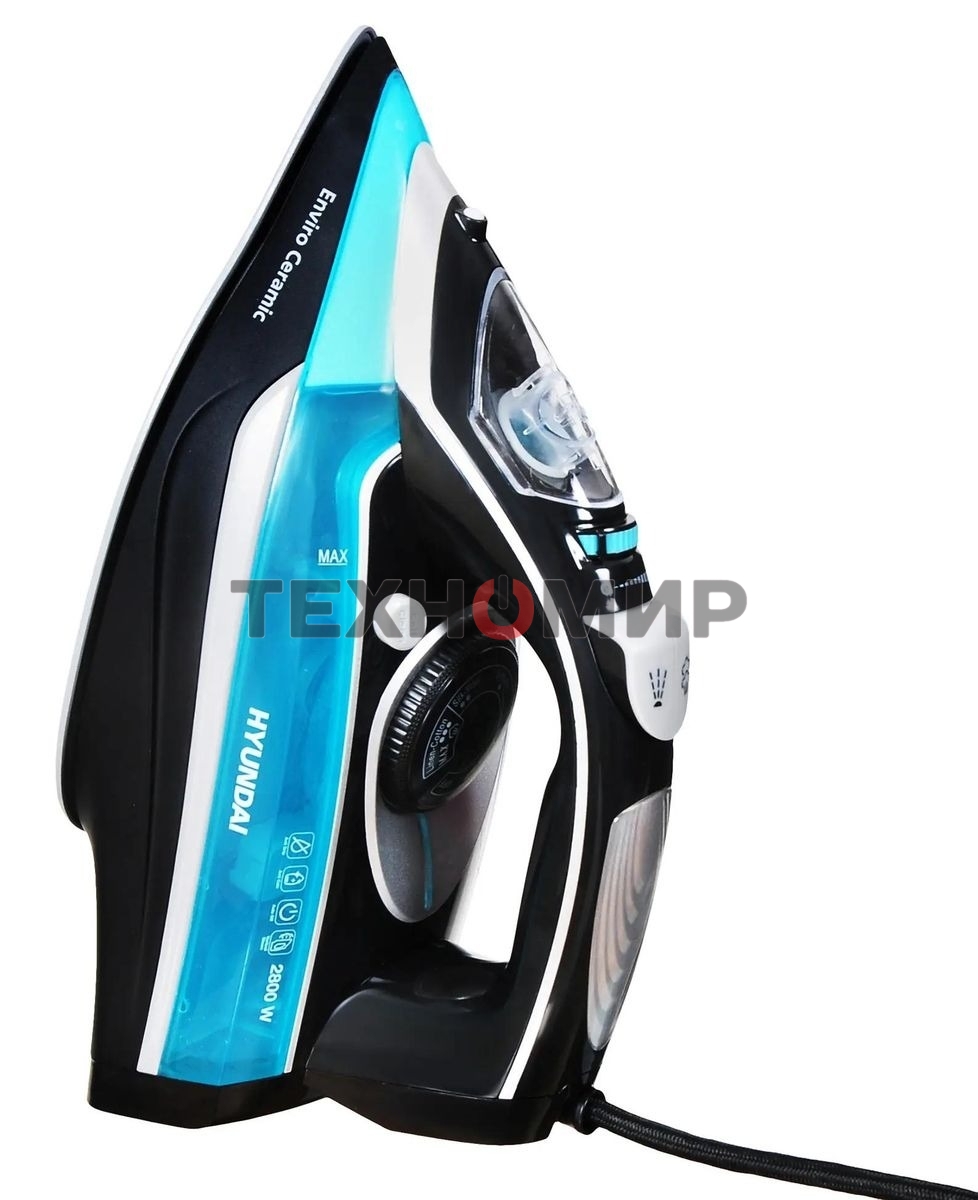 Утюг Hyundai H-SI01336 2800 Вт черный/голубой