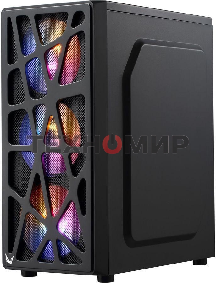 Компьютерный корпус Aerocool/Formula MANA черный без БП ATX 6x120мм 2xUSB 2.0 1xUSB 3.0 audio bott PSU