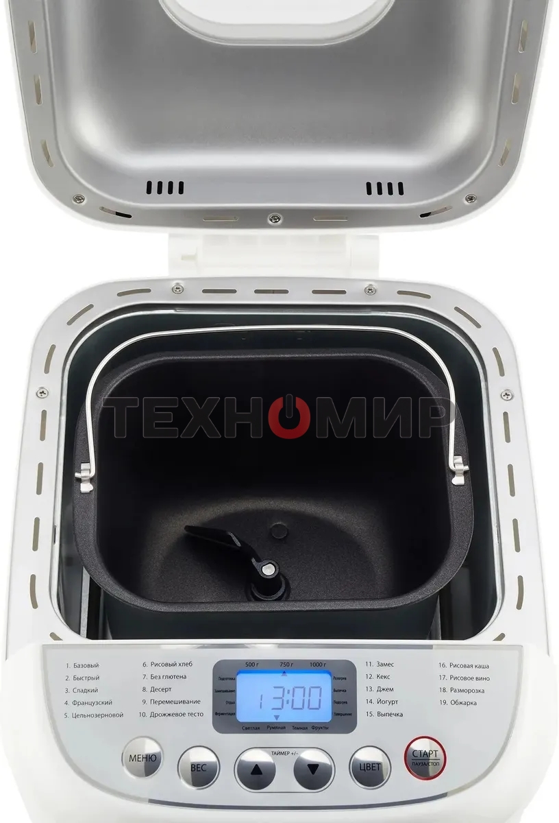 Хлебопечка Starwind SBM2085 600 Вт, белый/серебристый
