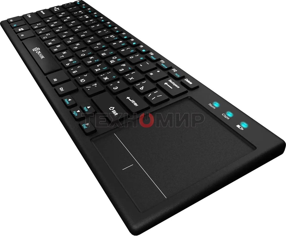 Клавиатура Oklick 830ST беспроводная, радиоканал, чёрный