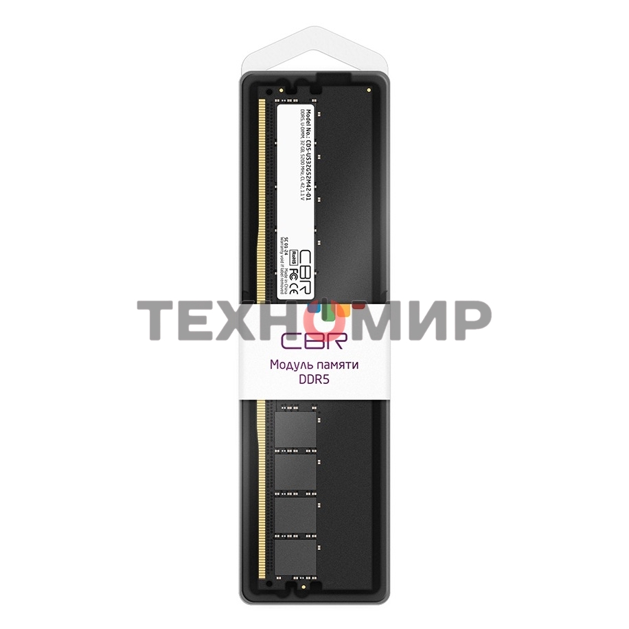Оперативная память CBR, DDR5, 32Gb (1x32 Gb), 5200 MHz, CL42, DIMM
