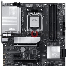 Материнская плата MSI PRO B850M-A WIFI, AM5, AMD B850, 4xDDR5, 4xSATA, 2xM.2, 1xPCIe 5.0 x16, 1xPCIe 4.0 x4, 1xPCIe 3.0 x1, 1xHDMI (v2.1), 1xDP (v1.4), 1x5Gb LAN, Wi-Fi 7, Bluetooth 5.4, 2xUSB-C 10Gbps, 3xUSB-A 10Gbps, 3xUSB-A 5Gbps, 2x3.5 мм, 7.1, mATX