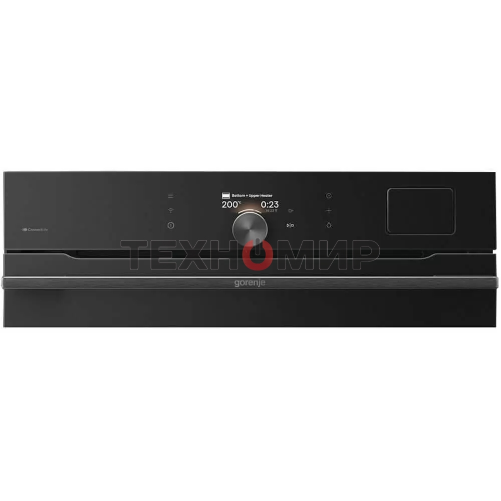 Духовой шкаф Gorenje BSA6138B, 77 л, макс. температура 300 градусов, комбинированное управление, TFT-дисплей, SteamAssist PRO, Wi-Fi, динамическая система охлаждения, быстрый нагрев, энергоэффективность А+, черный