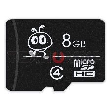 Флеш карта Micro SDHC 8Gb Smartbuy Сlass 4 (без адаптеров)