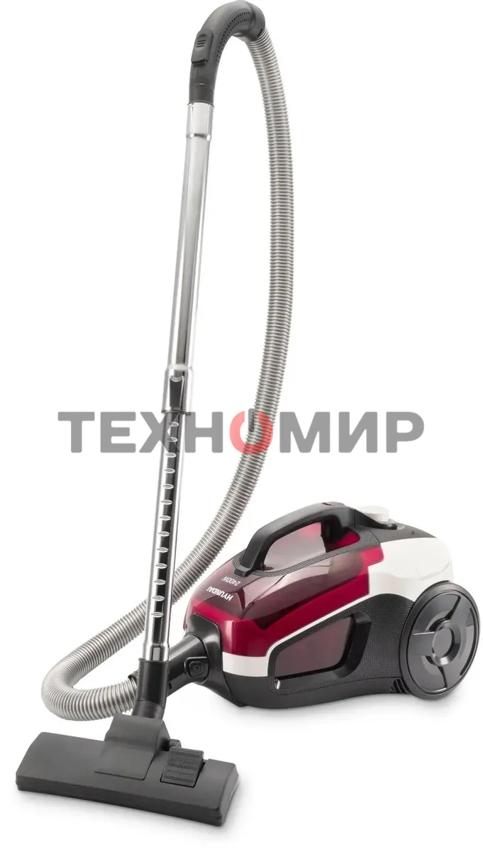 Пылесос Hyundai HYV-C3370 белый/красный, 380/2400 Вт, уборка сухая, пылесборник контейнер 3.5 л