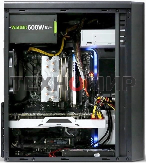 Компьютерный корпус Zalman ZM-T6 черный без БП ATX 1xUSB 2.0 1xUSB 3.0 audio bott PSU