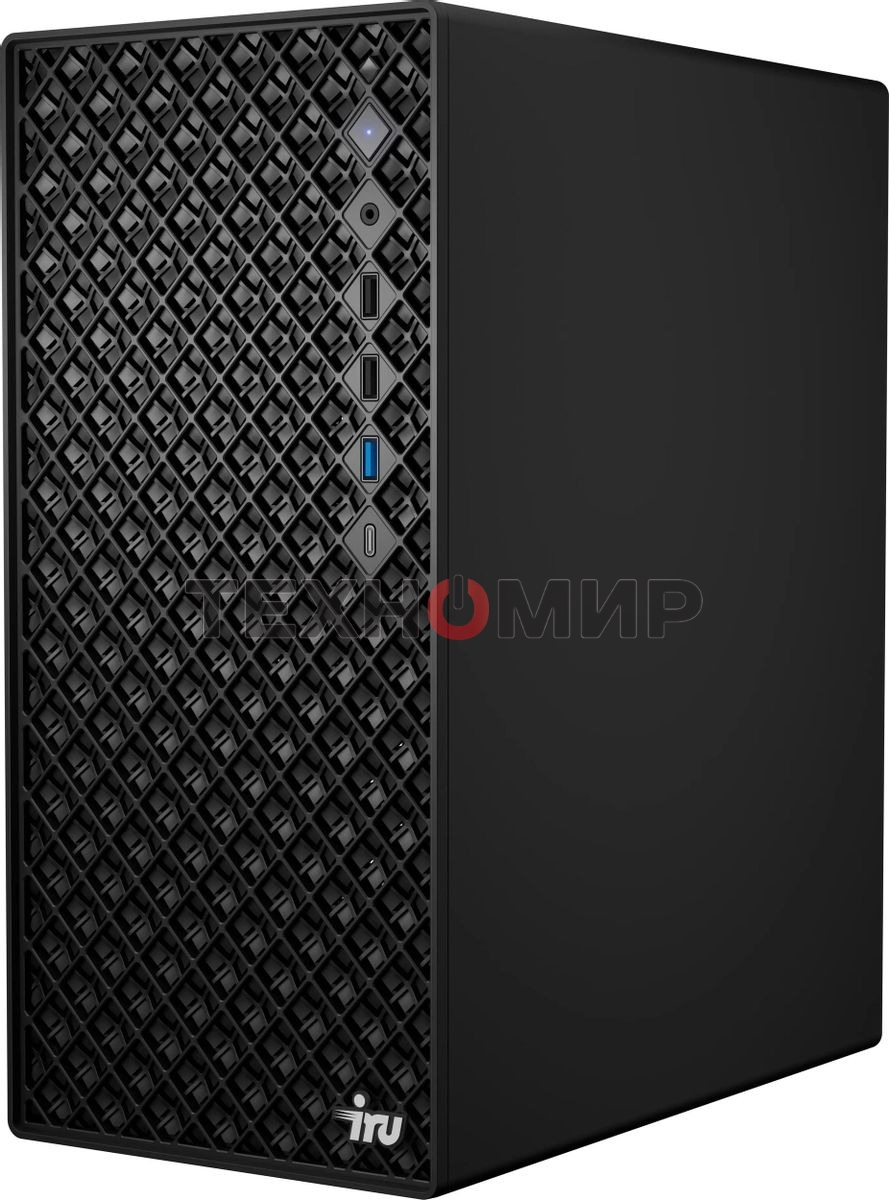 Компьютер IRU Tactio 520B6SB MT Ryzen 5 8600G (4.3) 16Gb SSD 512Gb RGr FreeDOS 2.5xGbitEth 450W черный (RUS) (2116631)