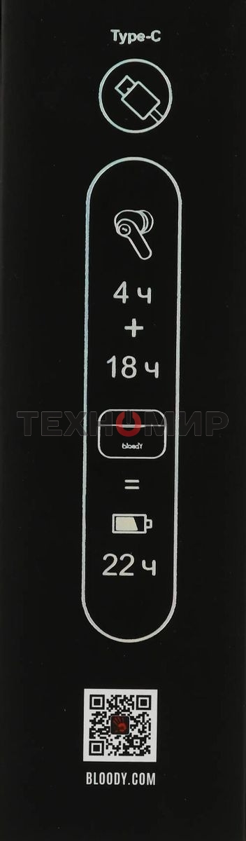 Гарнитура проводная A4Tech Bloody M30 белый BT