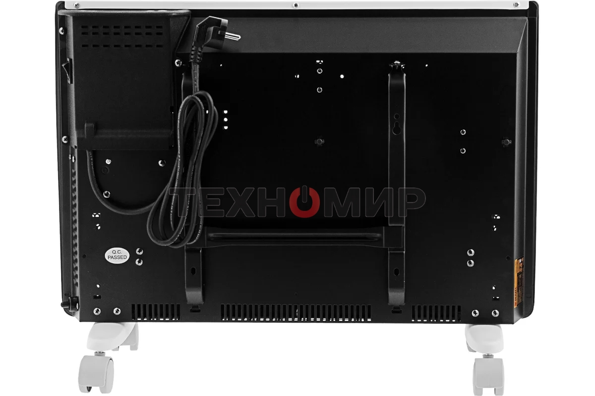 Конвектор электрический гибридный Denzel HybridX-1500 белый, 1500 Вт, 25 м2, термостат, дисплей