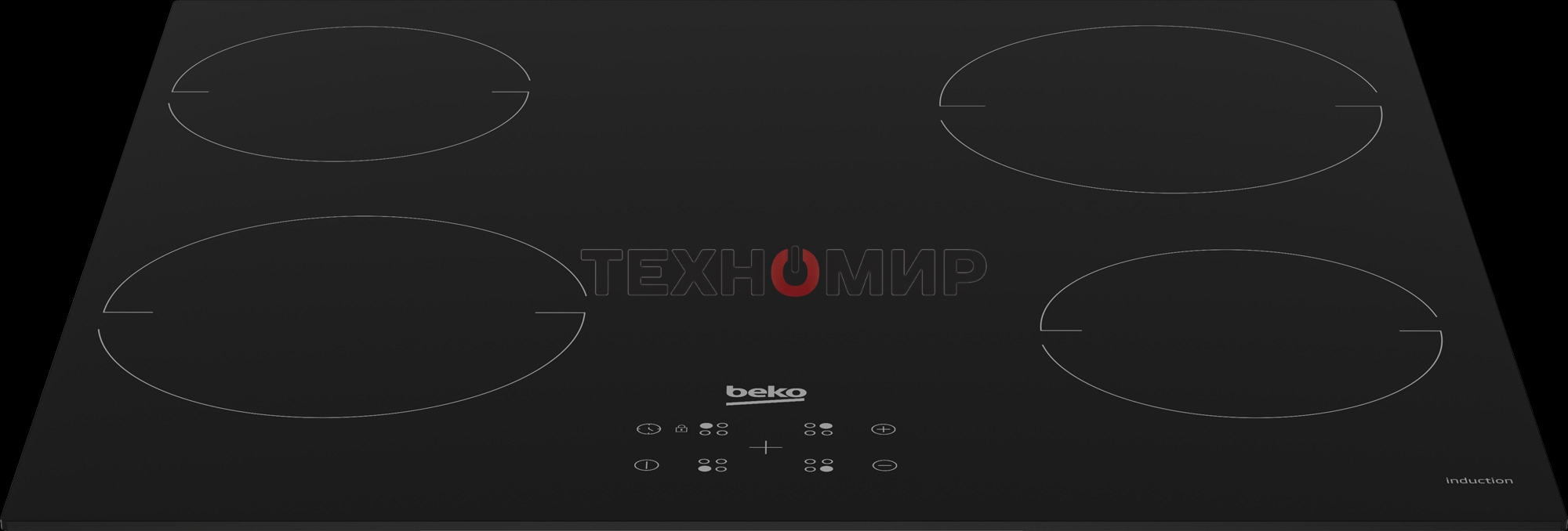 Встраиваемая индукционная варочная поверхность Beko HII 64401 QT, черный
