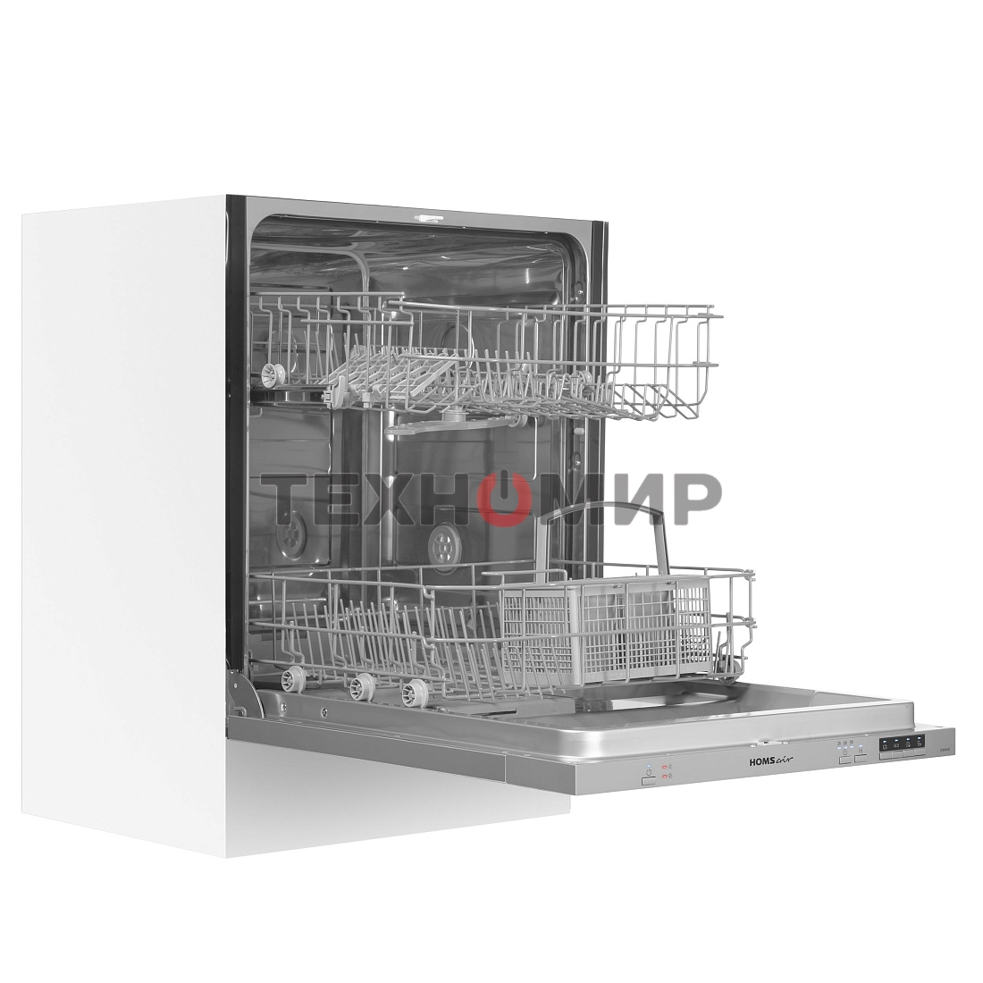 Встраиваемая посудомоечная машина HOMSair DW64E, серебристый, 59.8 см, 12 компл., 49 дБ, класс A++