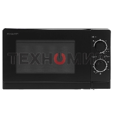 Микроволновая печь Sharp R-6000RK черный, 20 л, 800 Вт, переключатели - поворотный механизм