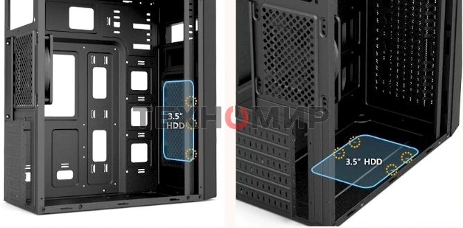 Компьютерный корпус Zalman ZM-T6 черный без БП ATX 1xUSB 2.0 1xUSB 3.0 audio bott PSU