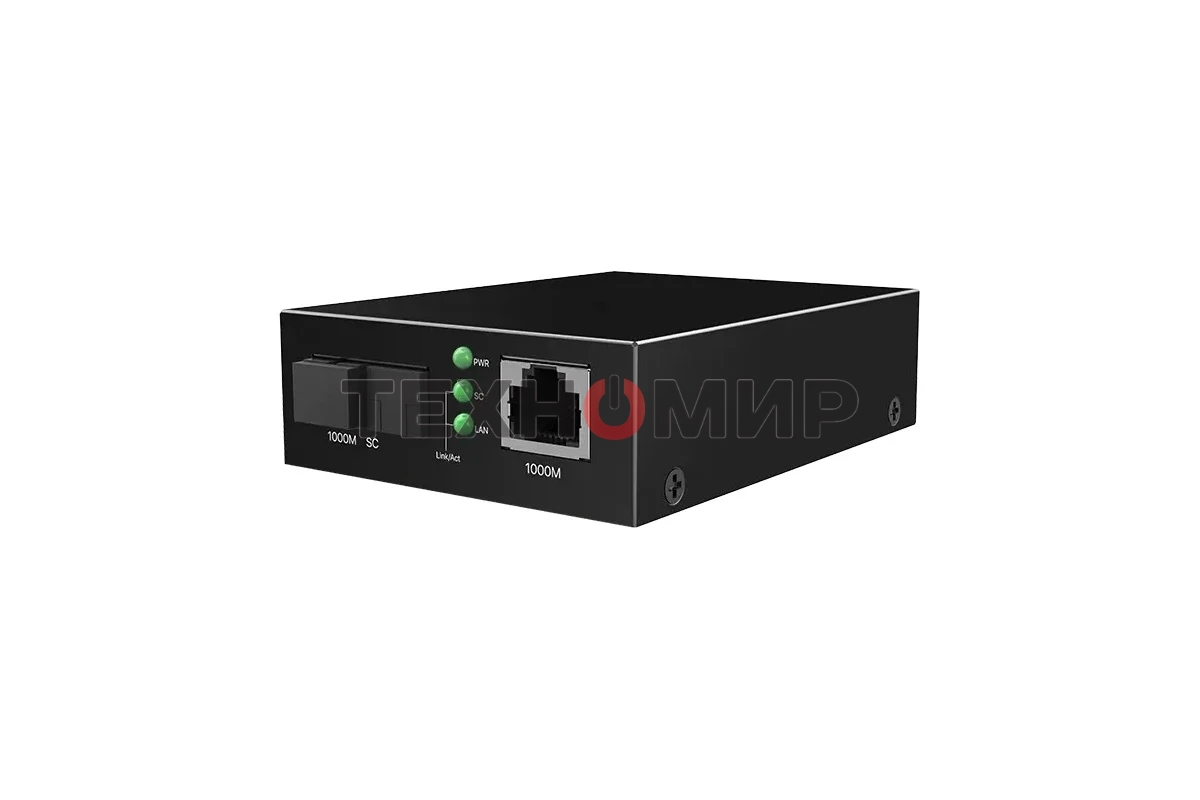 Медиаконвертер одномодовый Tenda TFC300B, RJ-45x1 Гбит/с, SCx1 Гбит/с, до 3 км