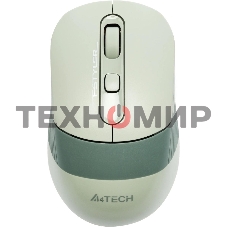 Мышь беспроводная A4Tech Fstyler FB10C зеленый, 2000 dpi, радиоканал, Bluetooth, USB, кнопки - 4