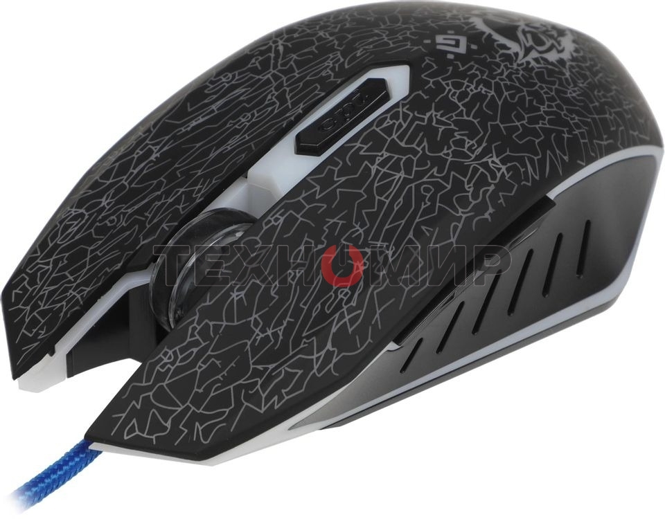 Мышь проводная Defender Shock GM-110L черный, 3200 dpi, USB, кнопки - 6