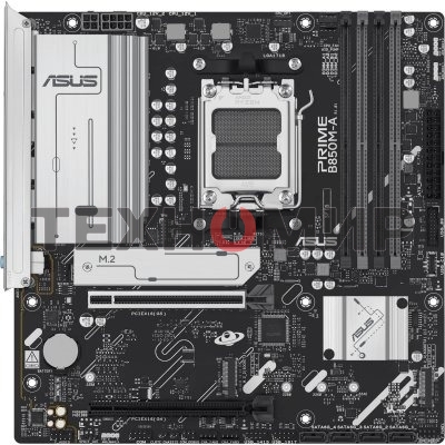 Материнская плата ASUS PRIME B850M-A-CSM, AM5, AMD B850, 4xDDR5, 4xSATA, 3xM.2, 1xPCIe 5.0 x16, 1xPCIe 4.0 x4, 2xDP, 1xHDMI, 1x2.5Gb LAN, 2xUSB-A 10Gbps, 2xUSB-A 5Gbps, 4xUSB-A 2.0, 3x3.5 мм, 7.1, mATX