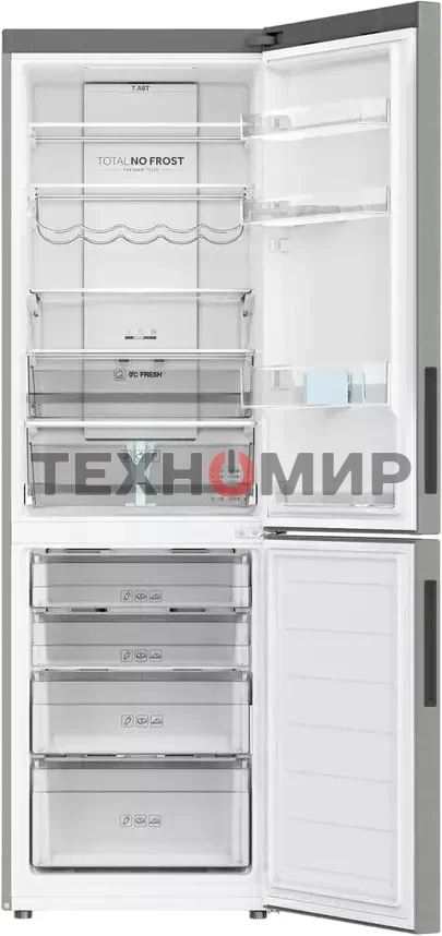 Холодильник Haier C2F636CXMVU1 нержавеющая сталь двухкамерный 256/108 л морозилка снизу, No Frost