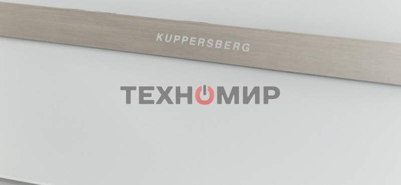 Вытяжка Kuppersberg F 930 W, ширина 90 см, отвод/рециркуляция, 600 м3/час, электронное сенсорное управление, таймер, 3 скорости, светодиодное освещение 2х2 Вт, металлические жироулавливающие фильтры, угольный фильтр KF-ES (опция), 42-58 дБ, система предуп