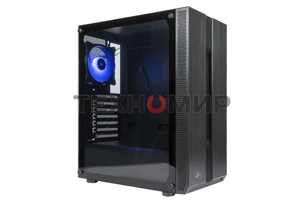 Компьютерный корпус ATX Eurocase A31 ARGB черный без БП закаленное стекло USB 3.0