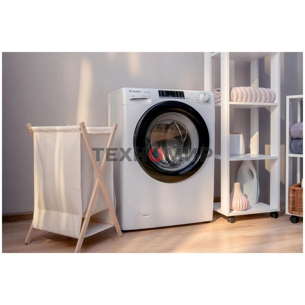 Стиральная машина Candy Smart Pro Inverter CSO4 276TWMB-07 белый, загрузка фронтальная 7 кг, 1200 об/мин., класс: А